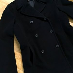 Black Wool Pea Coat